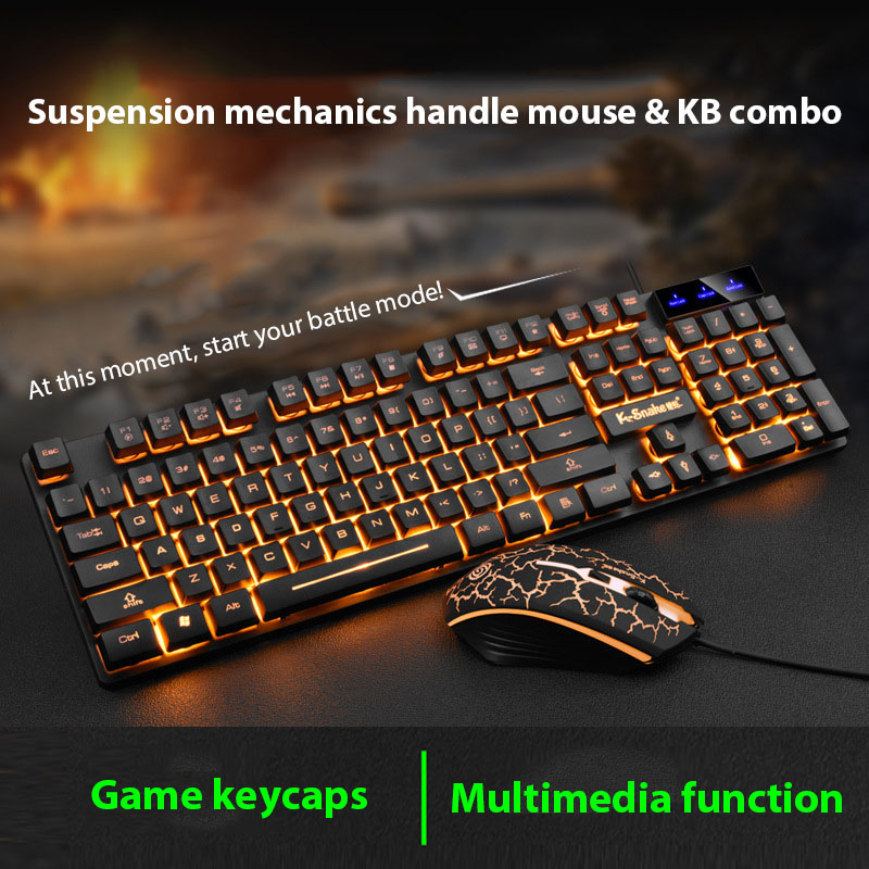 Gaming Keyboard And Mouse Combo - KM320 toetsenbord- en muisset Waterdicht lichtgevend
