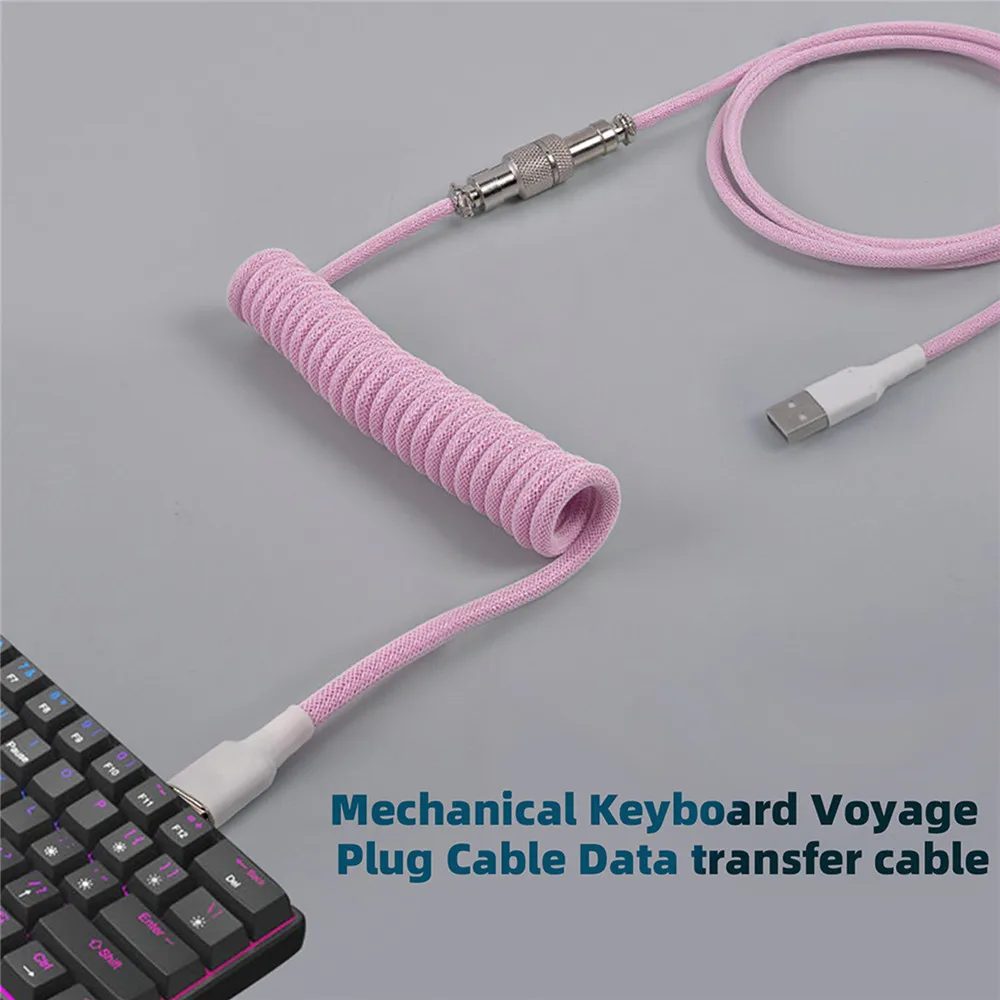 Gaming Keyboard Type C - Nieuwe Mechanische Toetsenbord Opgerolde Kabel Draad