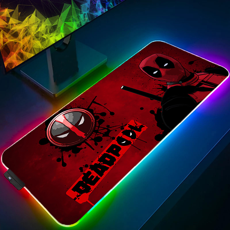 Gaming Keyboard Easy To Clean - LED-muismat Gaming Backlight Lock Edge Anime-accessoires