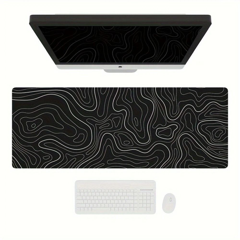 Gaming Keyboard Mouse - Professionele gaming-muismat met topografische vorm, antislip,