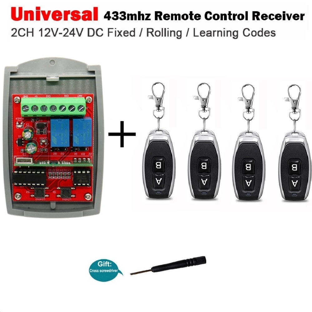 Switch Opener Tool - Universele 2 Kanaals 12V-24V Garagedeur Ontvanger
