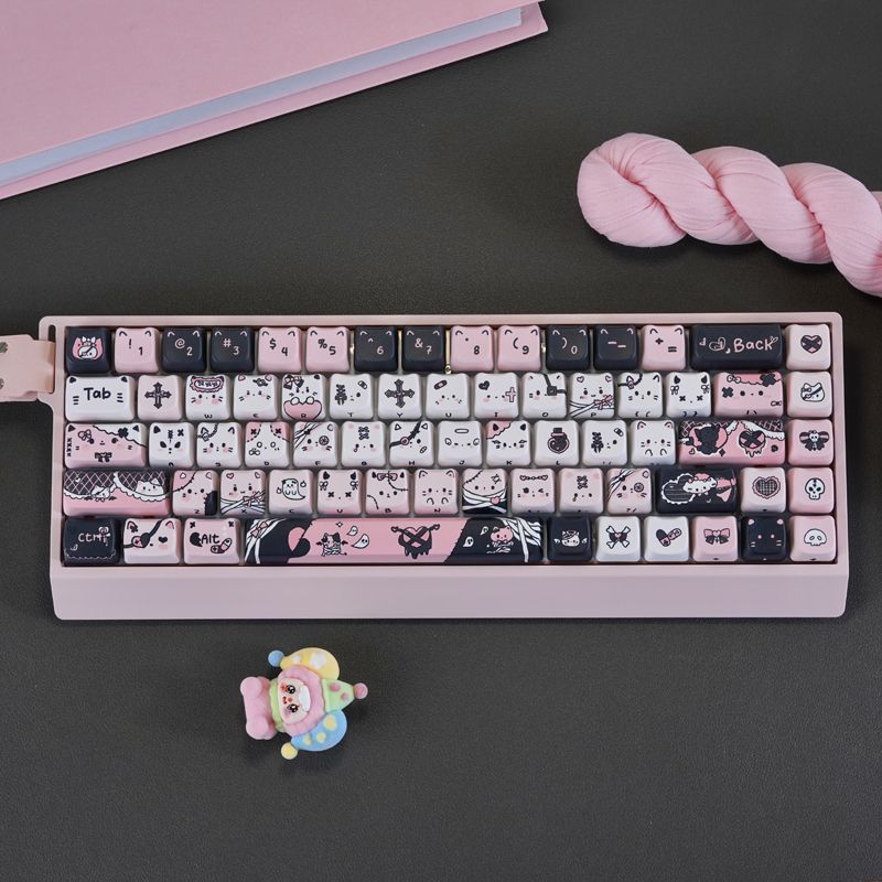 Gaming Keyboard Types - Leuke kat mechanisch toetsenbord Keycap Set