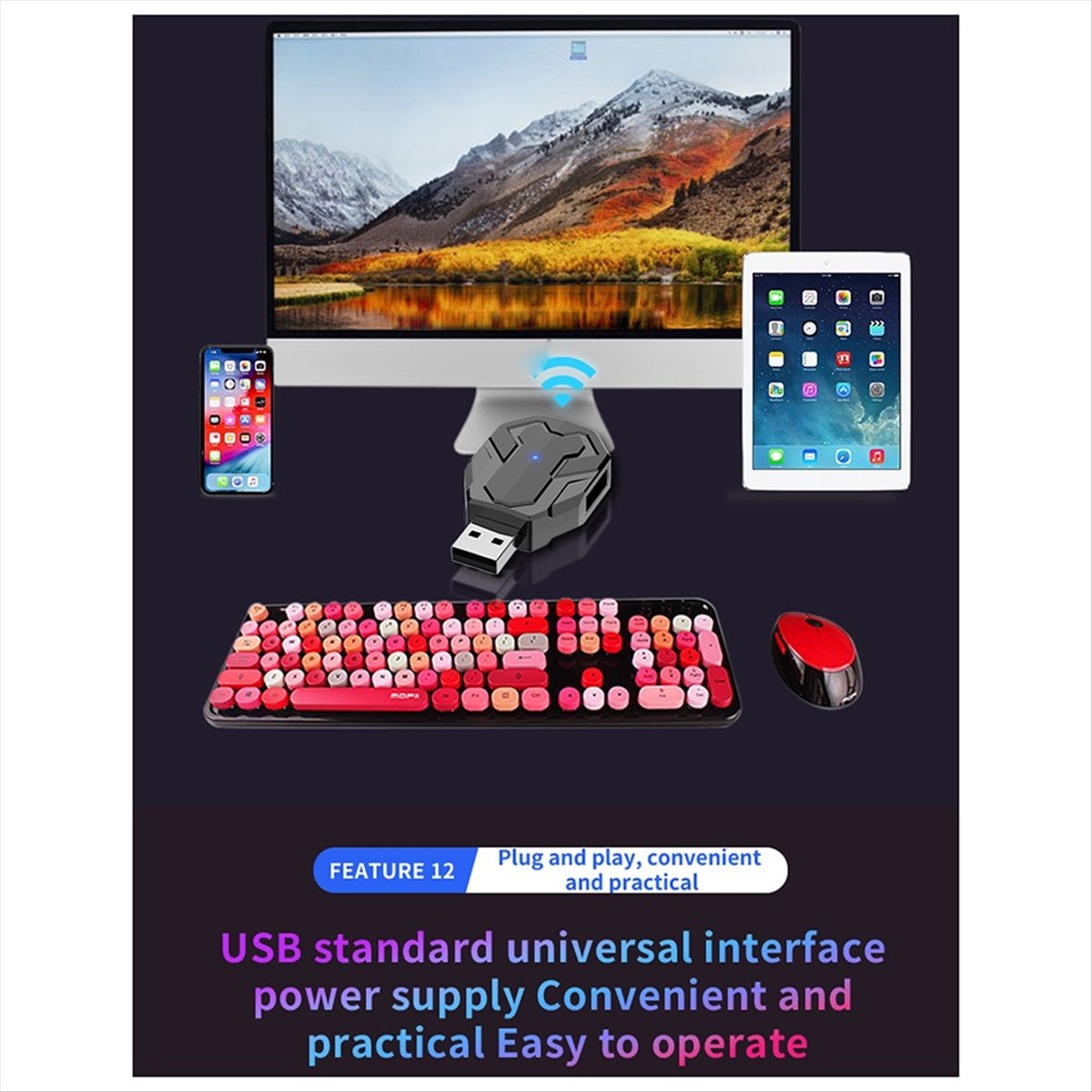 Gaming Keyboard Types - (A15I) M1-Mini toetsenbord- en muisconverter V