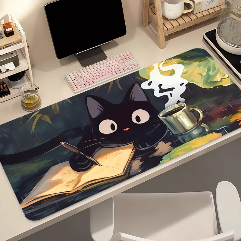 Gaming Keyboard Mouse - Kawaii Zwarte Kat Siliconen Zachte Gaming