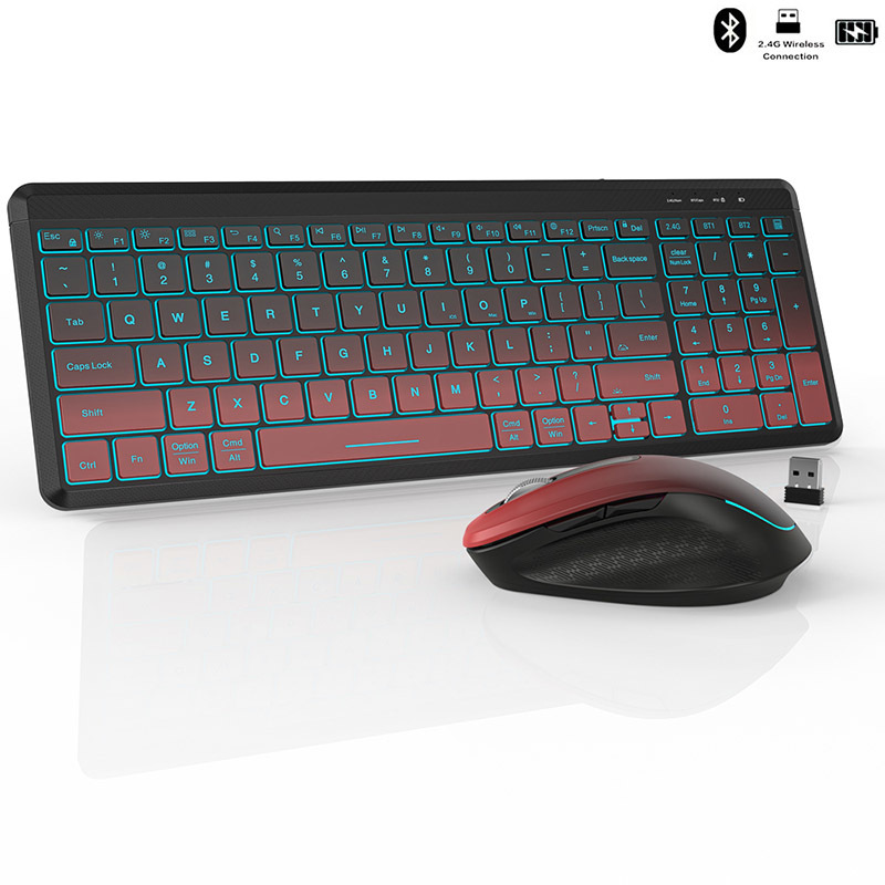 Rgb Backlit Stille Draadloze T - Gaming Keyboard Bundle recensie en prijs