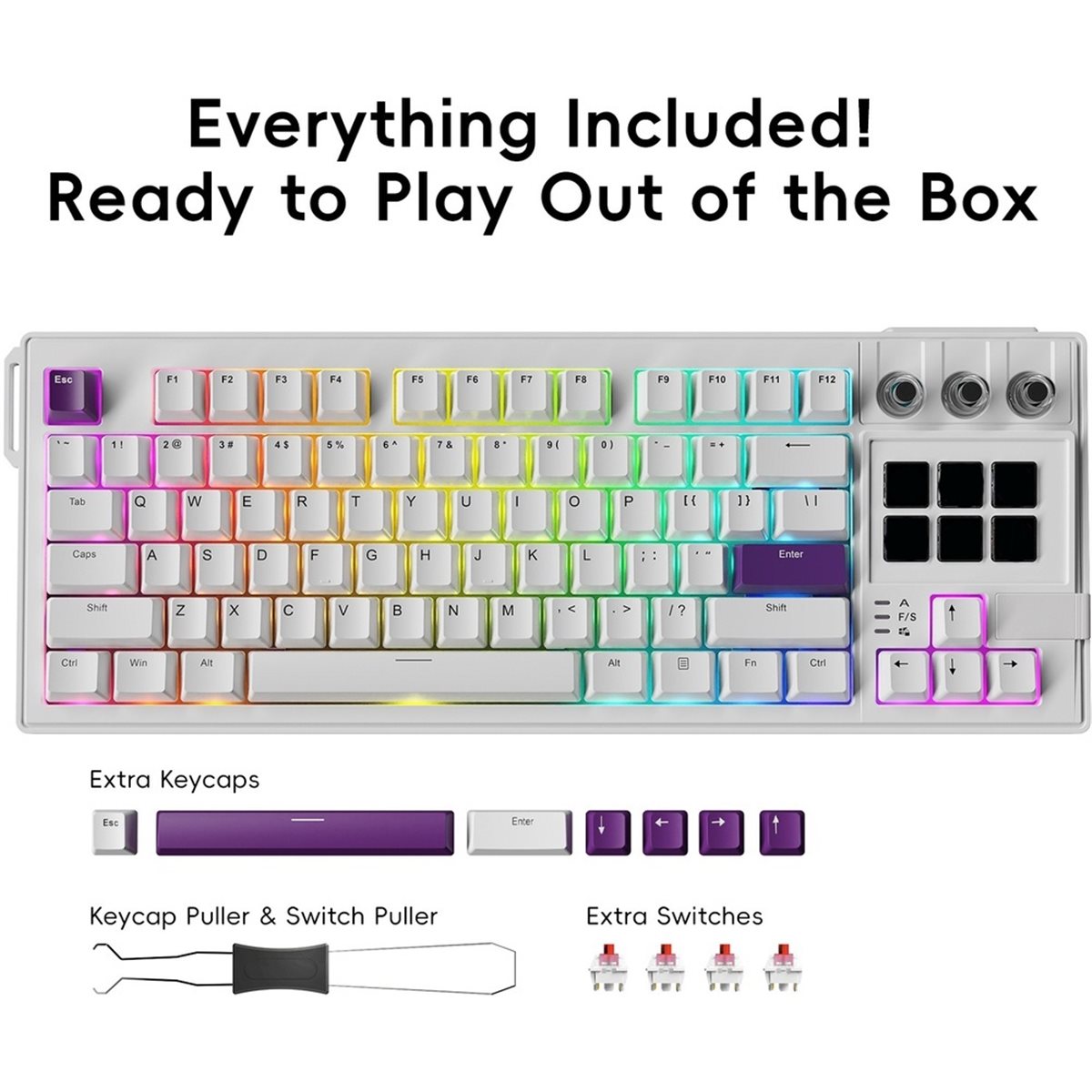 update. K1 PRO Visueel mechani - Gaming Keyboard Ergonomic recensie en prijs