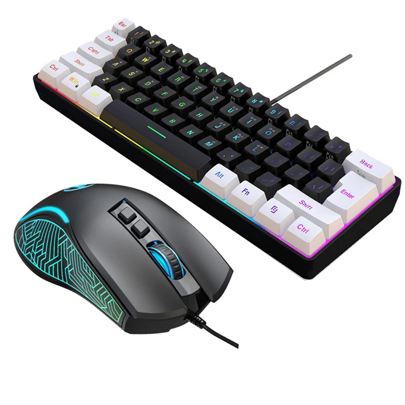 Toetsenbord en muis 60% comput - Gaming Keyboard Ergonomic recensie en prijs