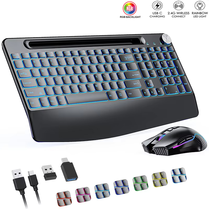 2.4G&Type-C draadloze toetsenb - Gaming Keyboard Types recensie en prijs