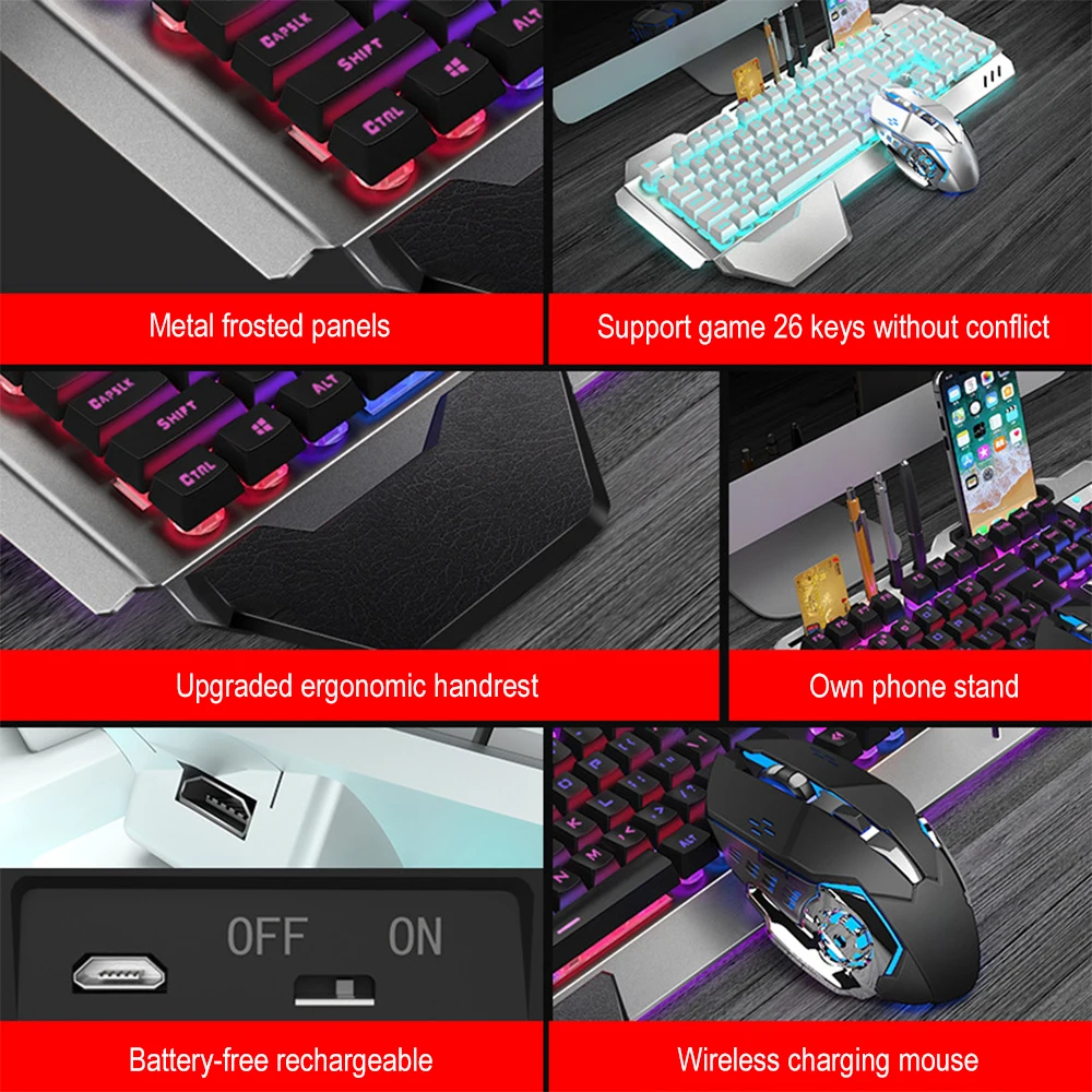 K680 Oplaadbare 2.4G Draadloze - Gaming Keyboard Mechanical Wireless recensie en prijs