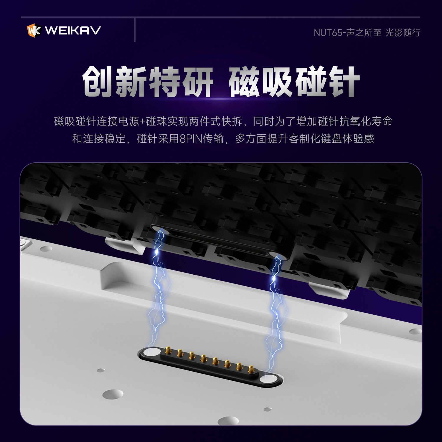 Nieuwe Weikav Nut65 aluminium  - Gaming Keyboard Mechanical Wireless recensie en prijs