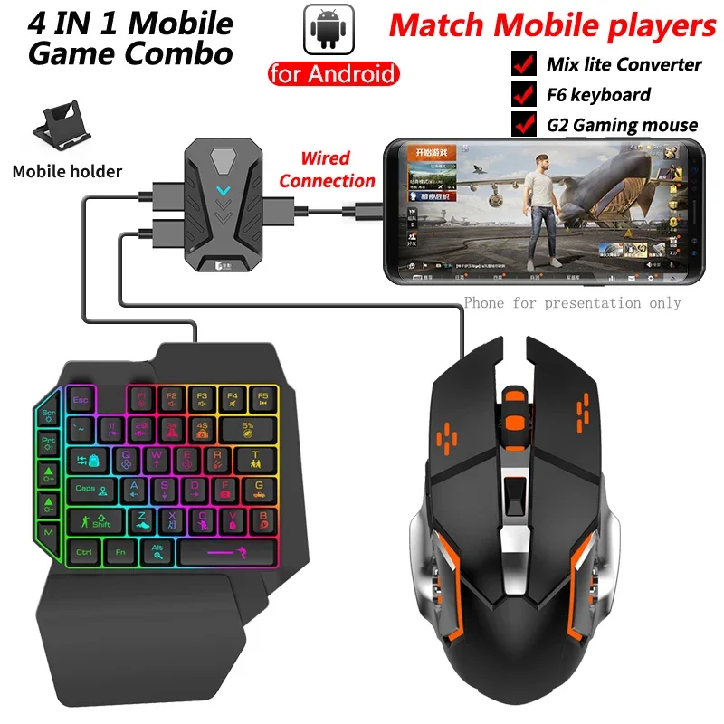 Op voorraad Mixlite Gamepad vo - Gaming Keyboard And Mouse Mobile recensie en prijs