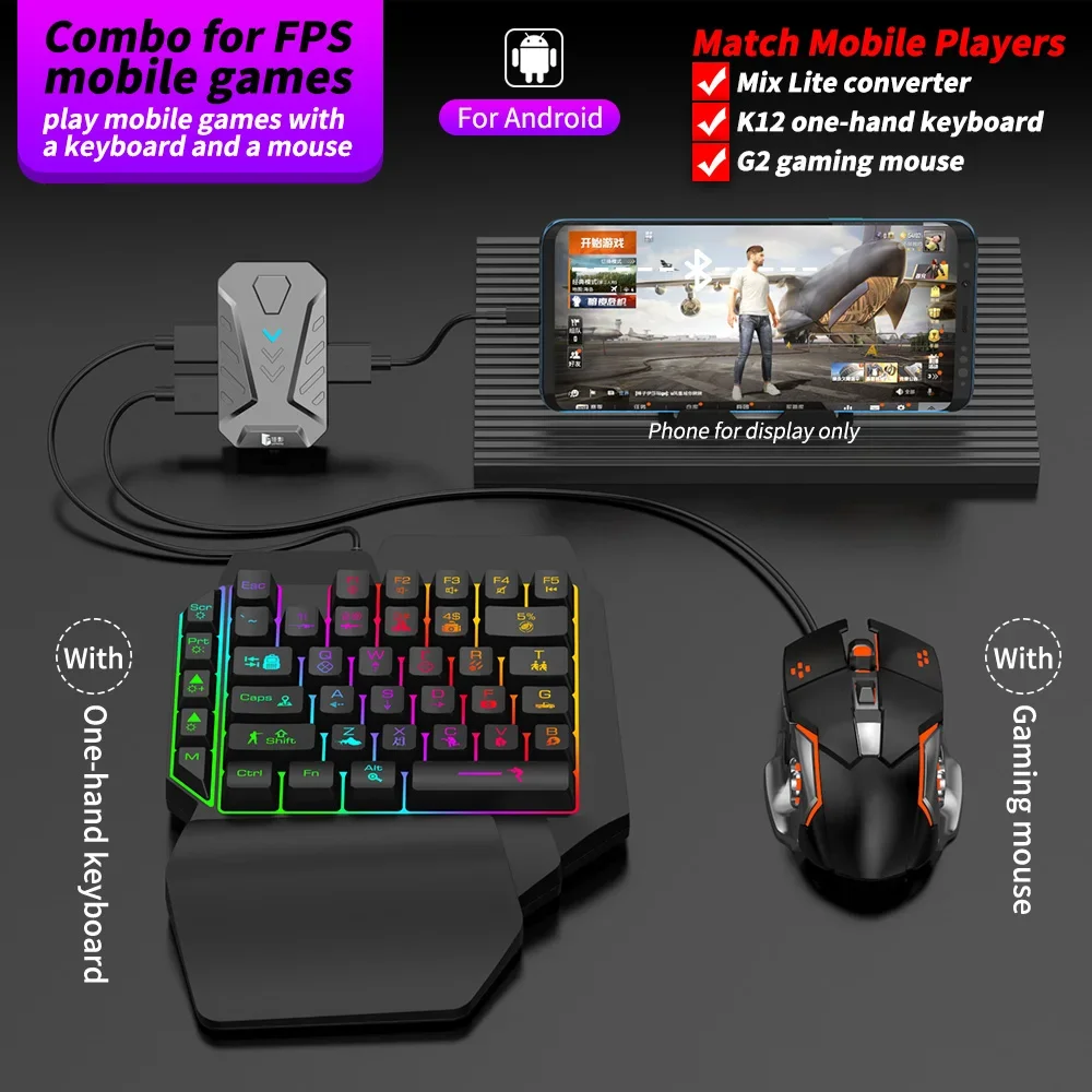 Op voorraad Mixlite Gamepad vo - Gaming Keyboard And Mouse Mobile recensie en prijs