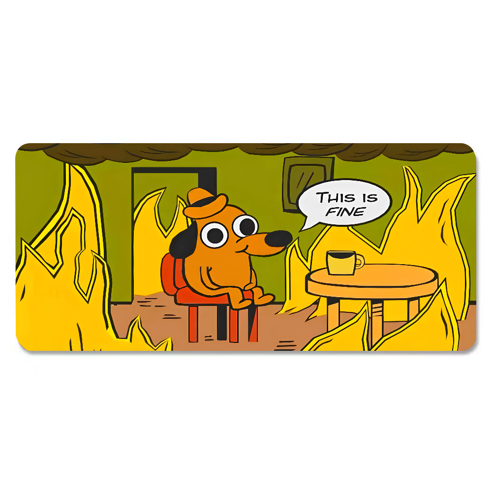 This Is Fine Dog Teckel Muisma - Gaming Keyboard Mouse recensie en prijs