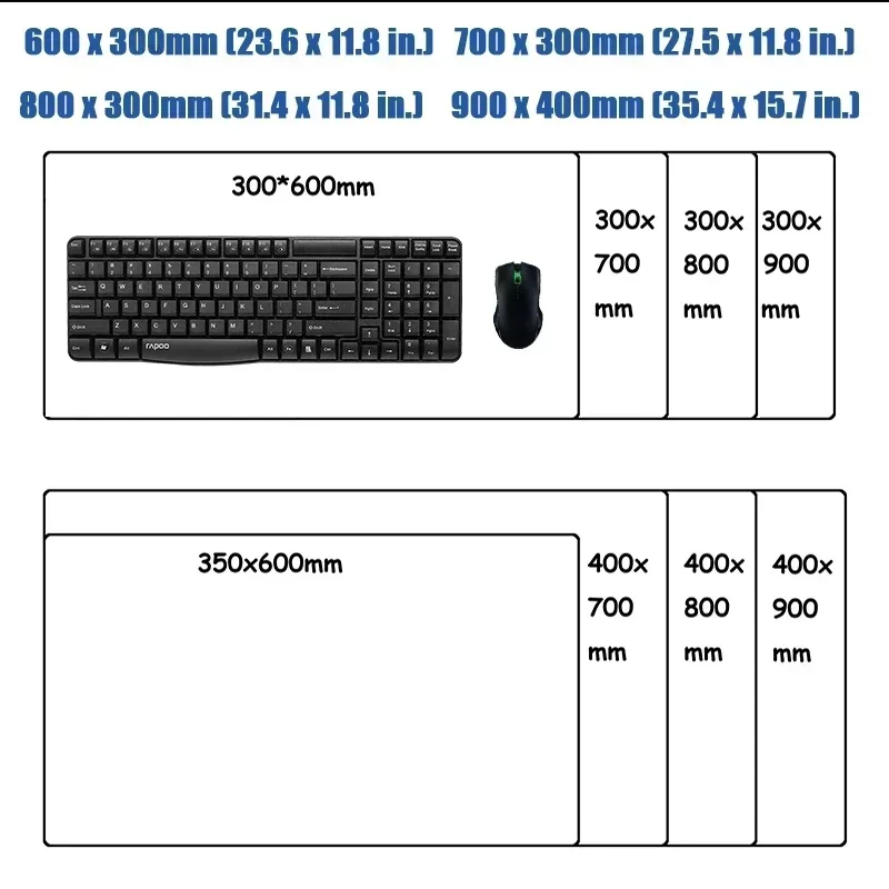 Mairuige XXL DIY Anime Muismat - Gaming Keyboard Mouse recensie en prijs
