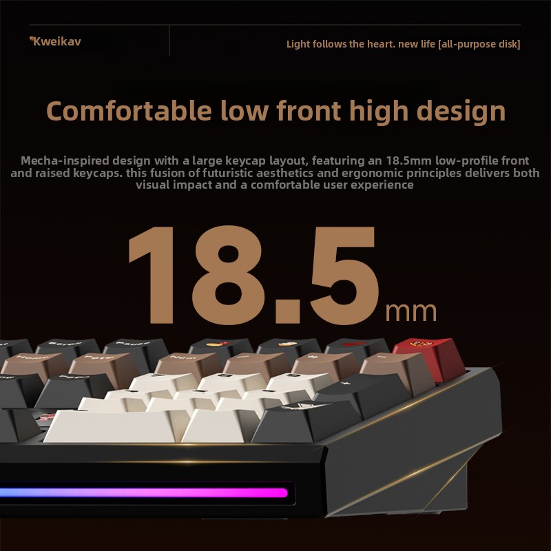 WEIKAV NUT108 Mechanisch toets - Gaming Keyboard Mechanical Wireless recensie en prijs