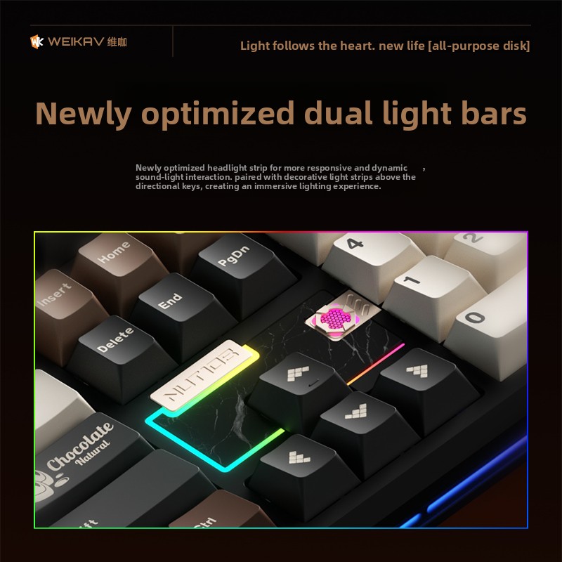 WEIKAV NUT108 Mechanisch toets - Gaming Keyboard Mechanical Wireless recensie en prijs
