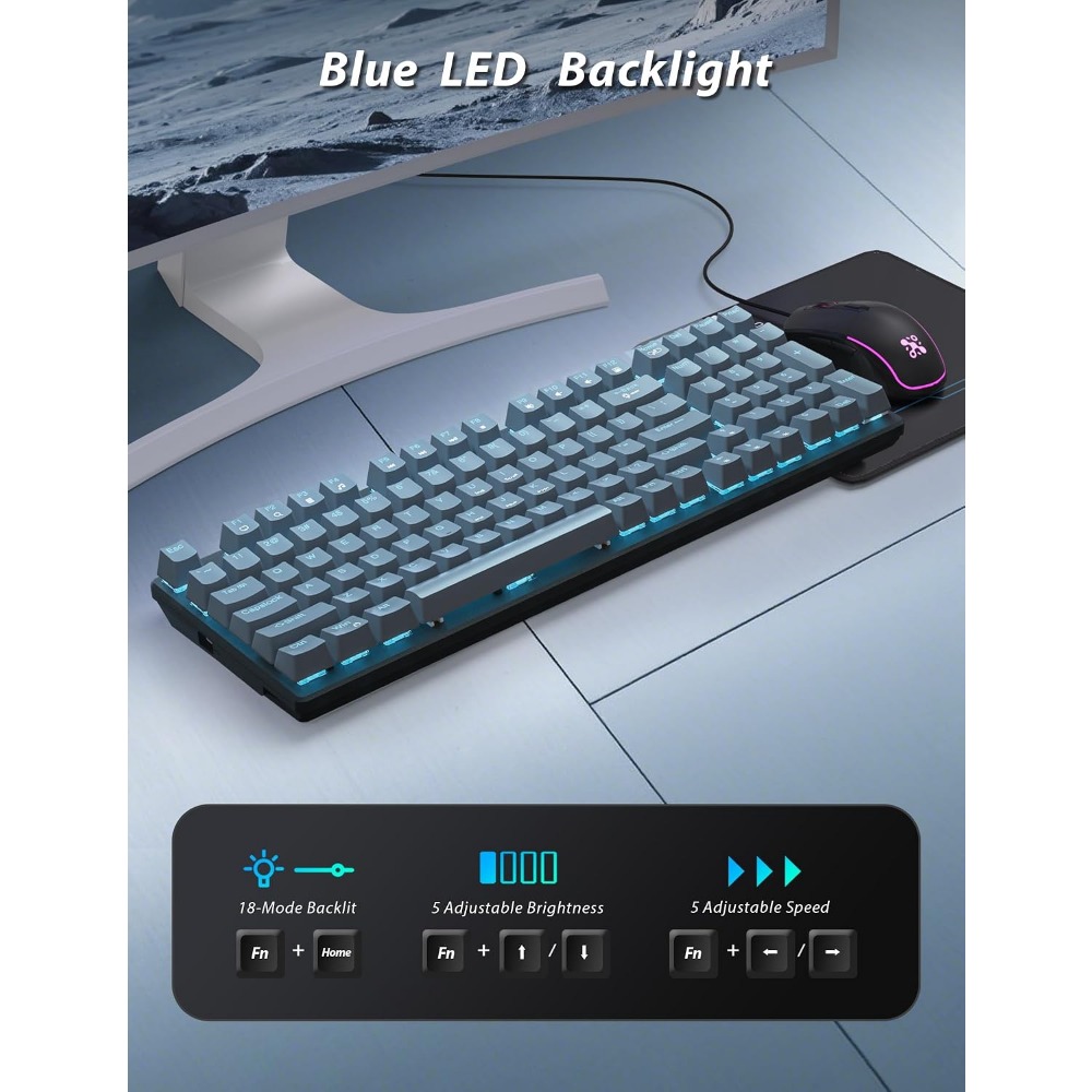 98-toetsen gamingtoetsenbord m - Gaming Keyboard No Number Pad recensie en prijs
