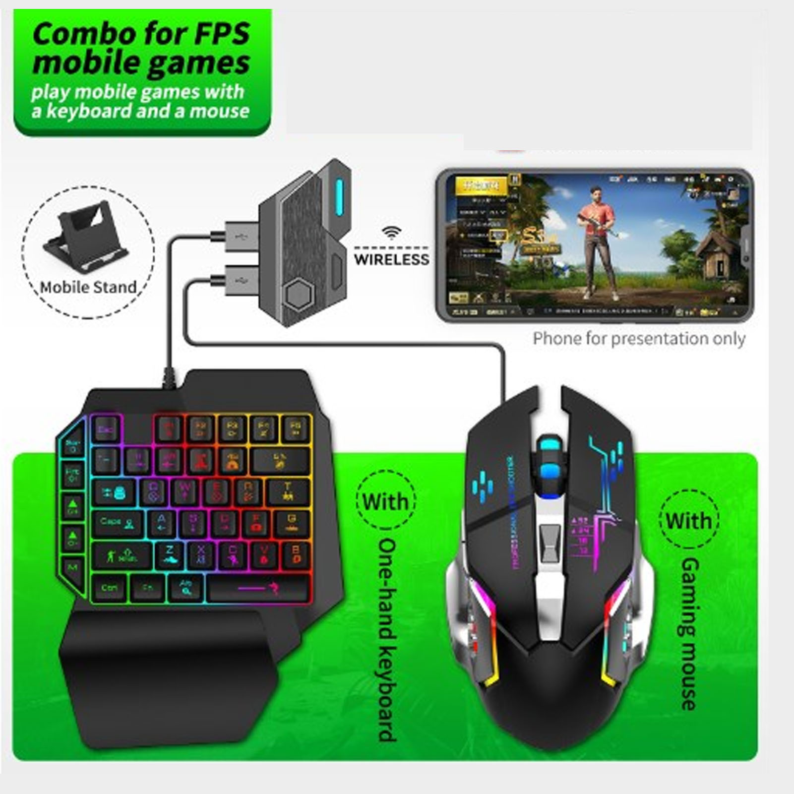 Toetsenbord-muis-converterset  - Gaming Keyboard And Mouse Combo recensie en prijs