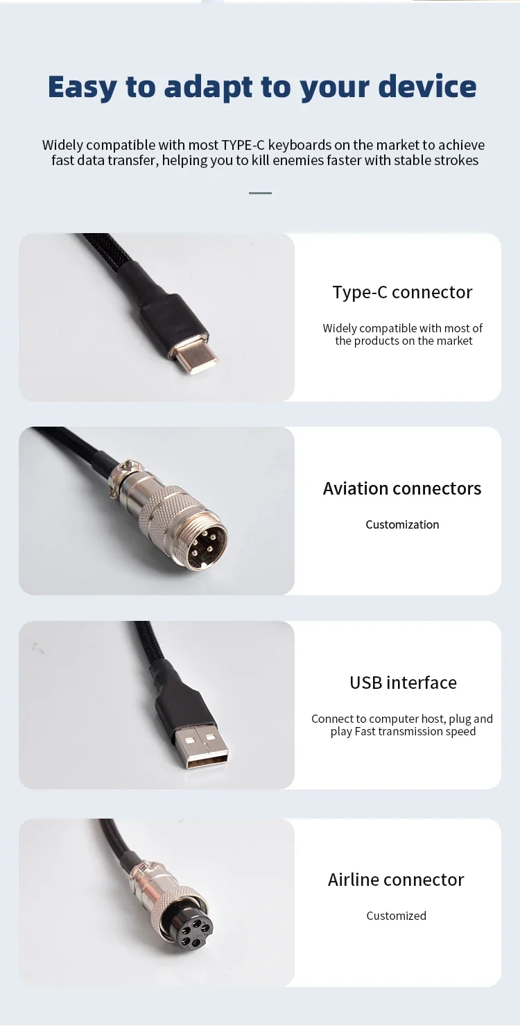 Type-C USB-poort, Aviator-spir - Gaming Keyboard Extension recensie en prijs