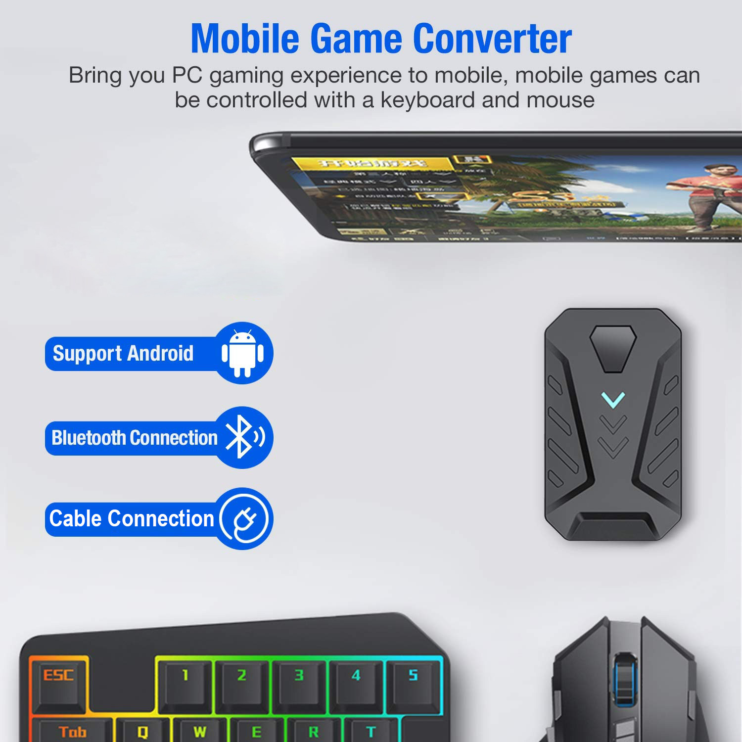Mobiele games Converter Gaming - Gaming Keyboard And Mouse Mobile recensie en prijs