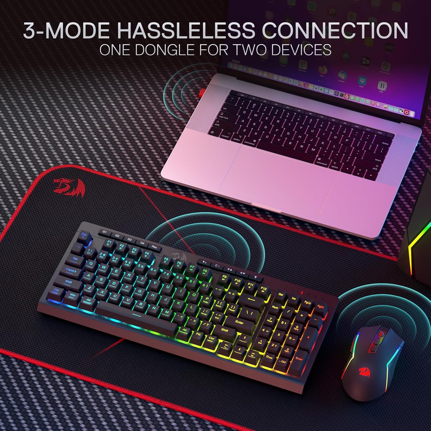 Redragon S142 Draadloos Gaming - Gaming Keyboard Extension recensie en prijs
