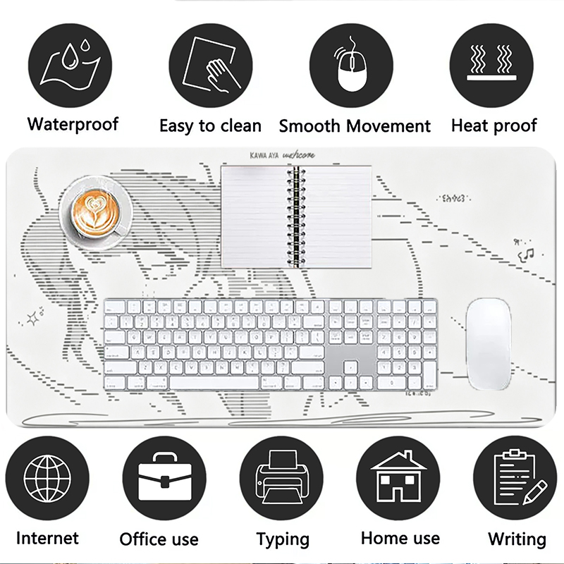1 Stuks Lederen Muismat Anime  - Gaming Keyboard Mouse recensie en prijs