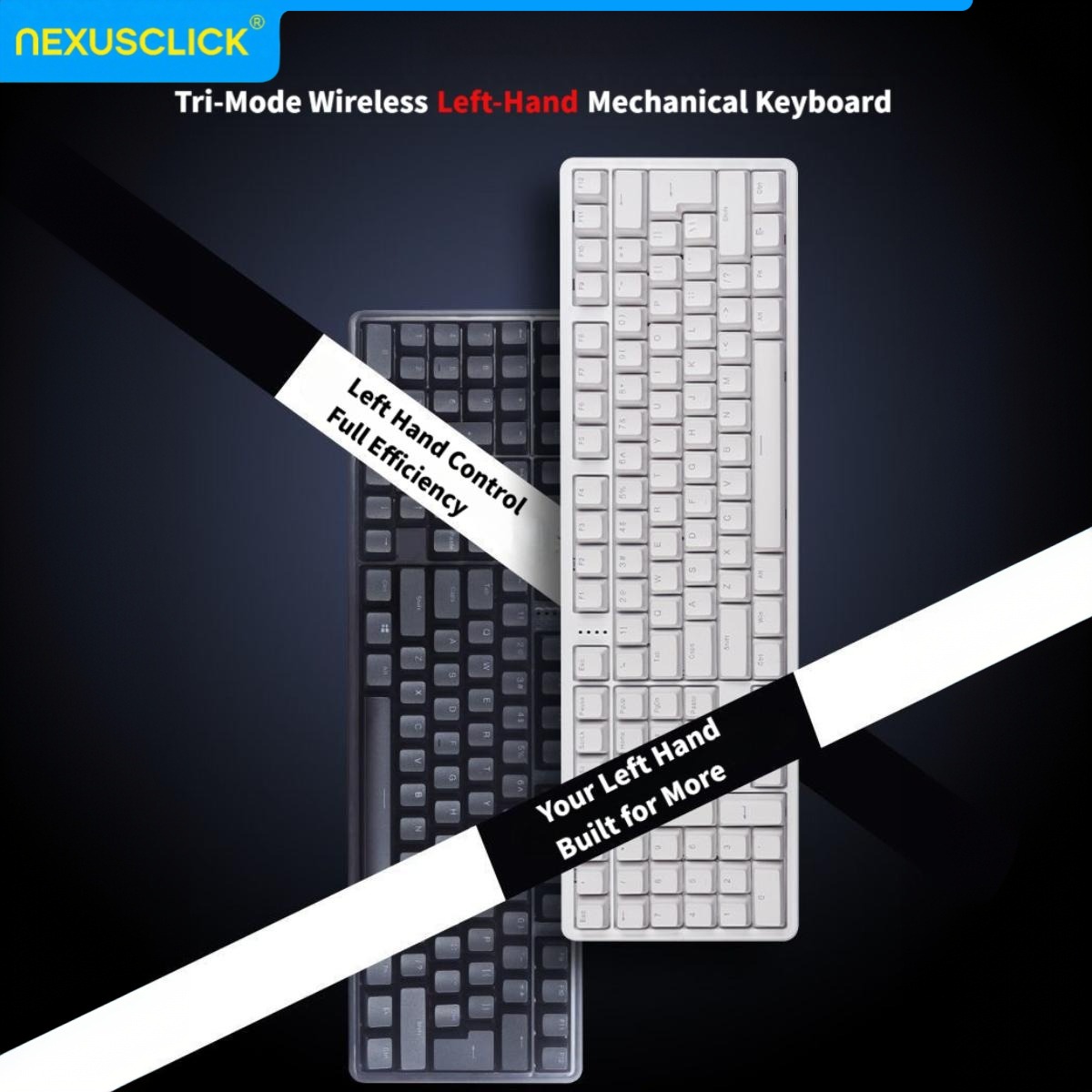 NexusClick Ergonomisch linksha - Gaming Keyboard No Number Pad recensie en prijs